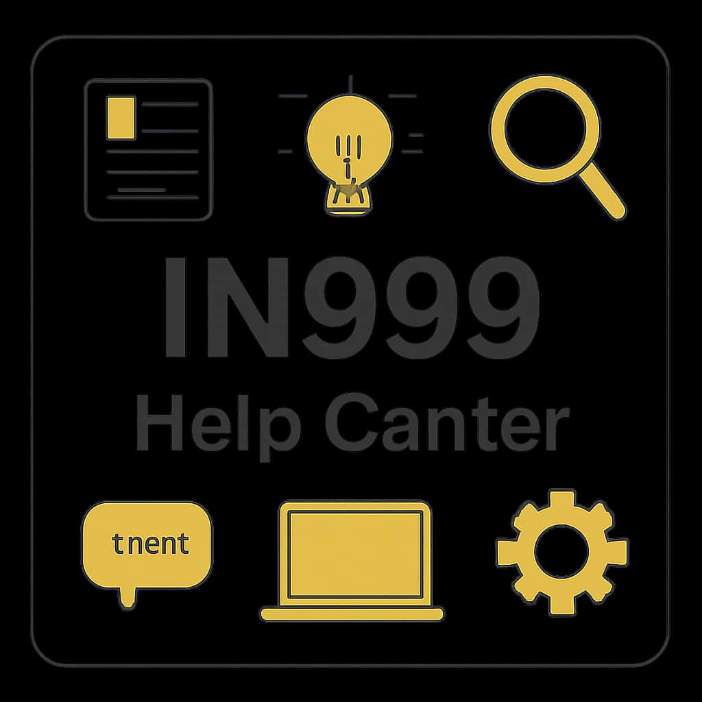 An educational diagram illustrating a topic related to the IN999 Help Center.