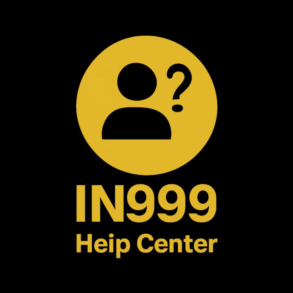 An icon representing IN999 Help Center as a guiding resource.