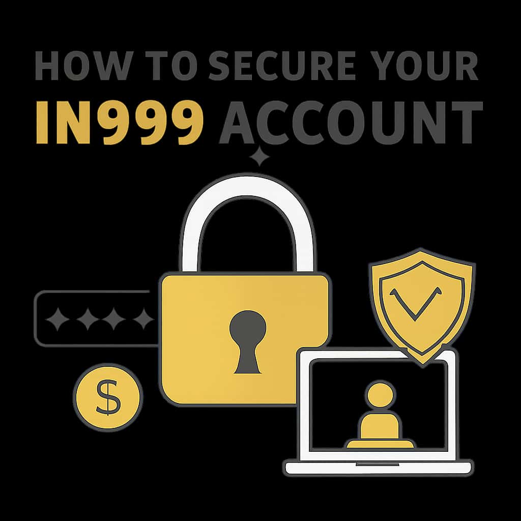 Diagram illustrating steps to secure IN999 account.
