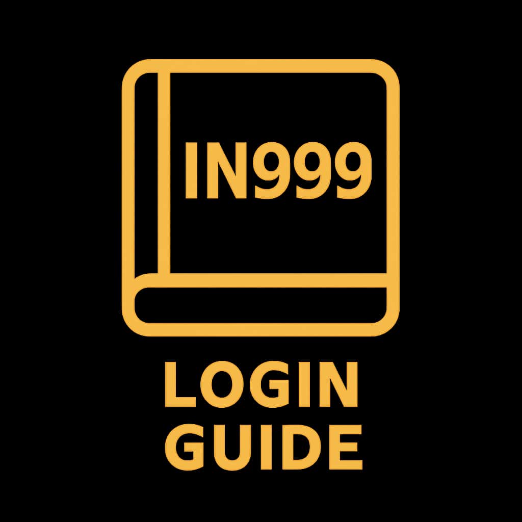 Icon representing the IN999 Login Guide with clear text.